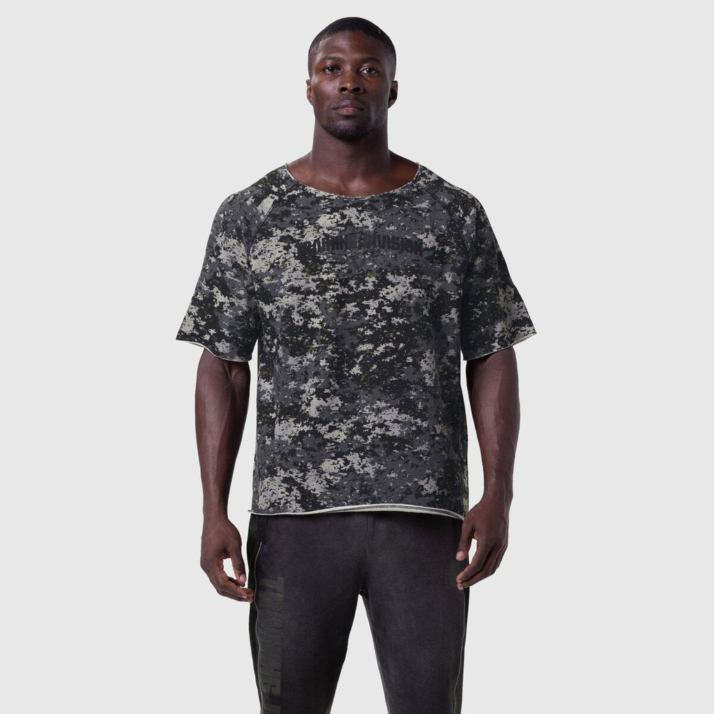 1114. Vintage Raw Hem Pump Cover - Pixel Camo