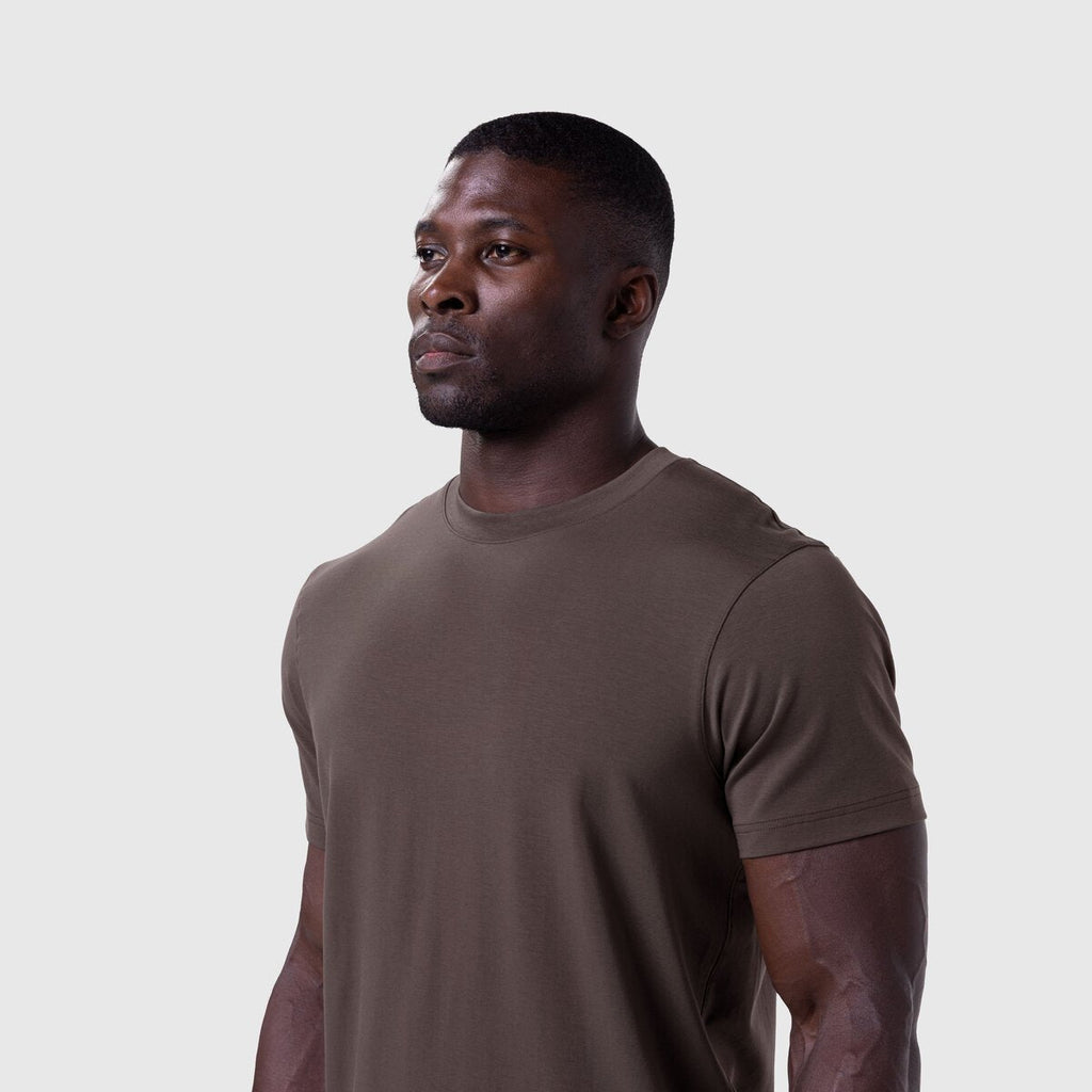 0923. Supima® Essential Tee - Dark Earth