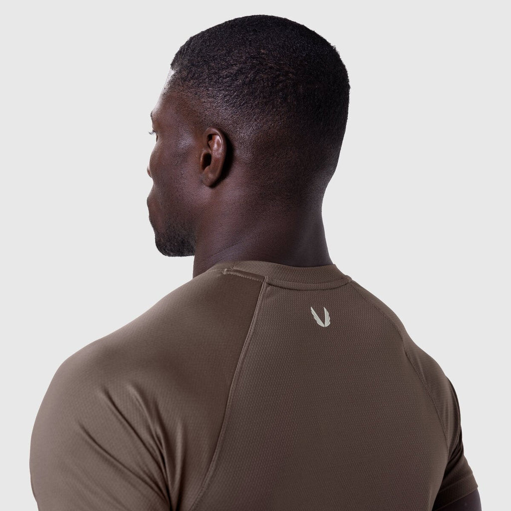 0660. AeroSilver® Established Tee - Dark Earth "Blade"
