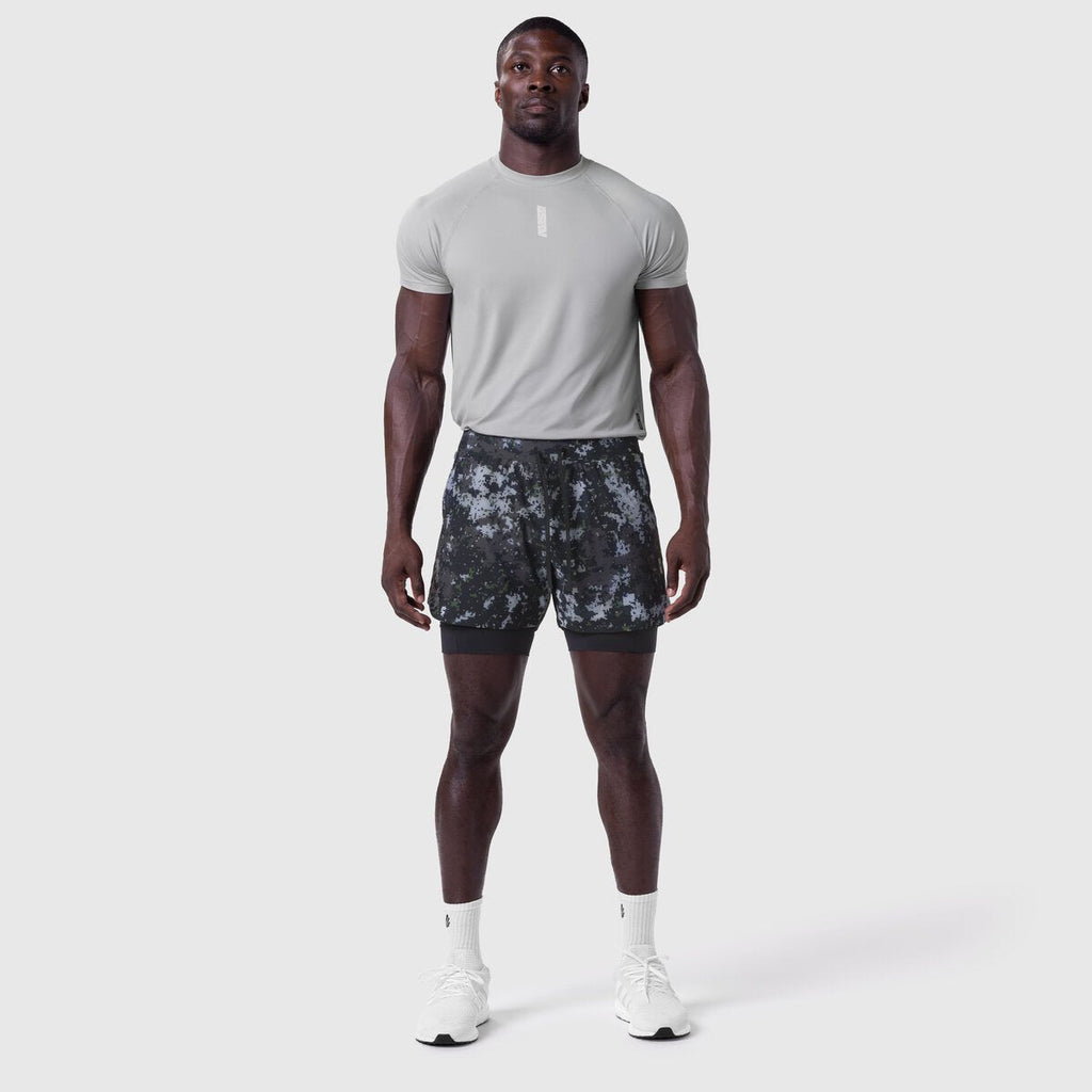 0865. Tetra-Lite® 5" Liner Short - Pixel Camo "Wings"/Black