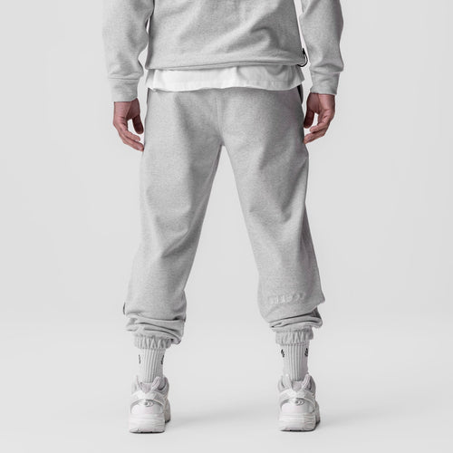0655. Tech-Terry™ Oversized Sweats - Heather Grey "Emblem"