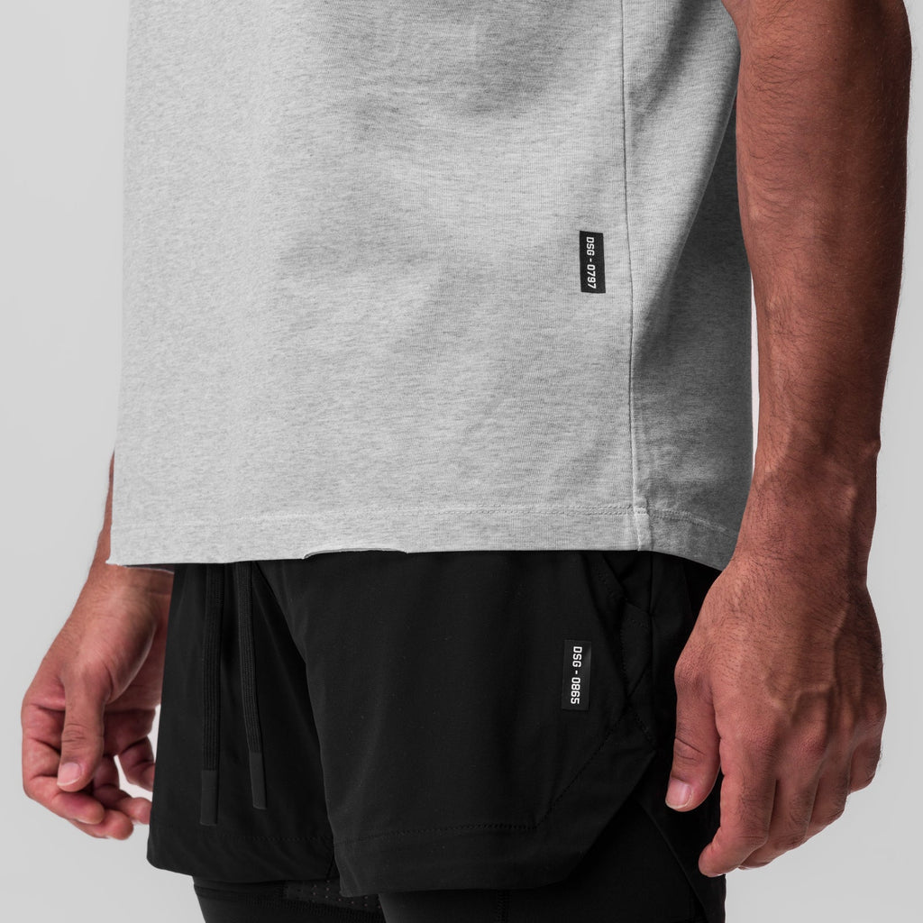 0797. Tech Essential™ Relaxed Tee - Heather Grey "Global"