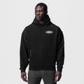0874. Tech-Terry™ Zip Pocket Hoodie - Black "Global Reach"