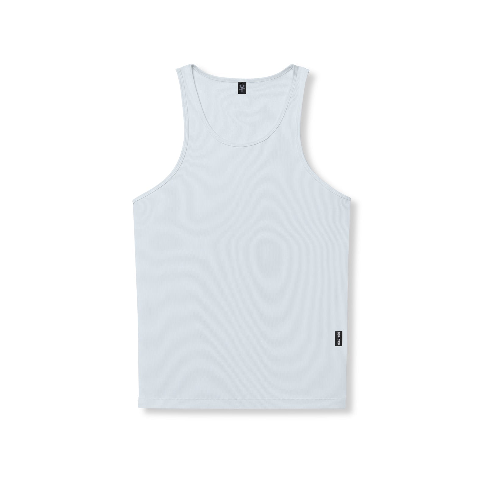 0986. Creora® Tech Ribbed Tank - Ice Blue