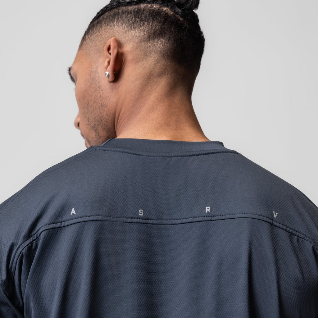 0822. AeroSilver® Oversized Tee - Navy