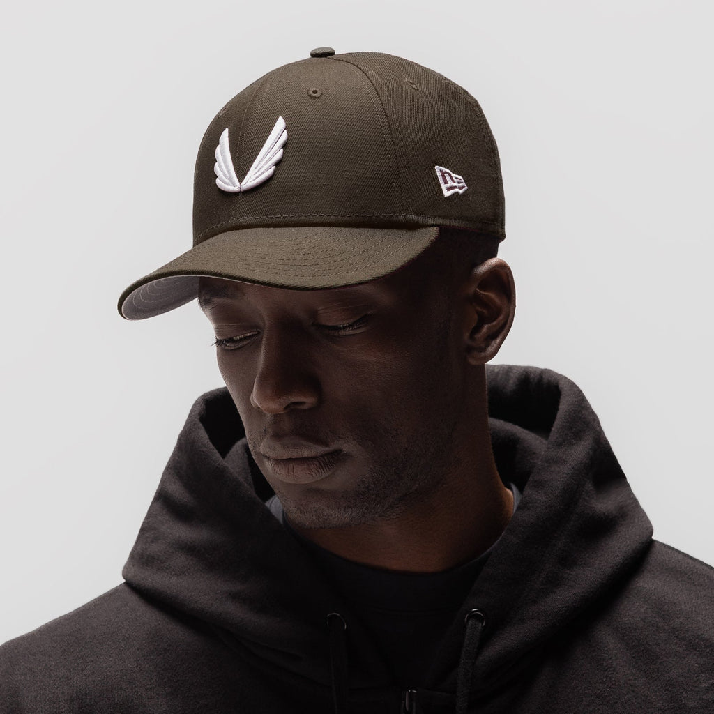 New Era® 59Fifty® Low Profile Hat - Dark Earth/White "Wings"