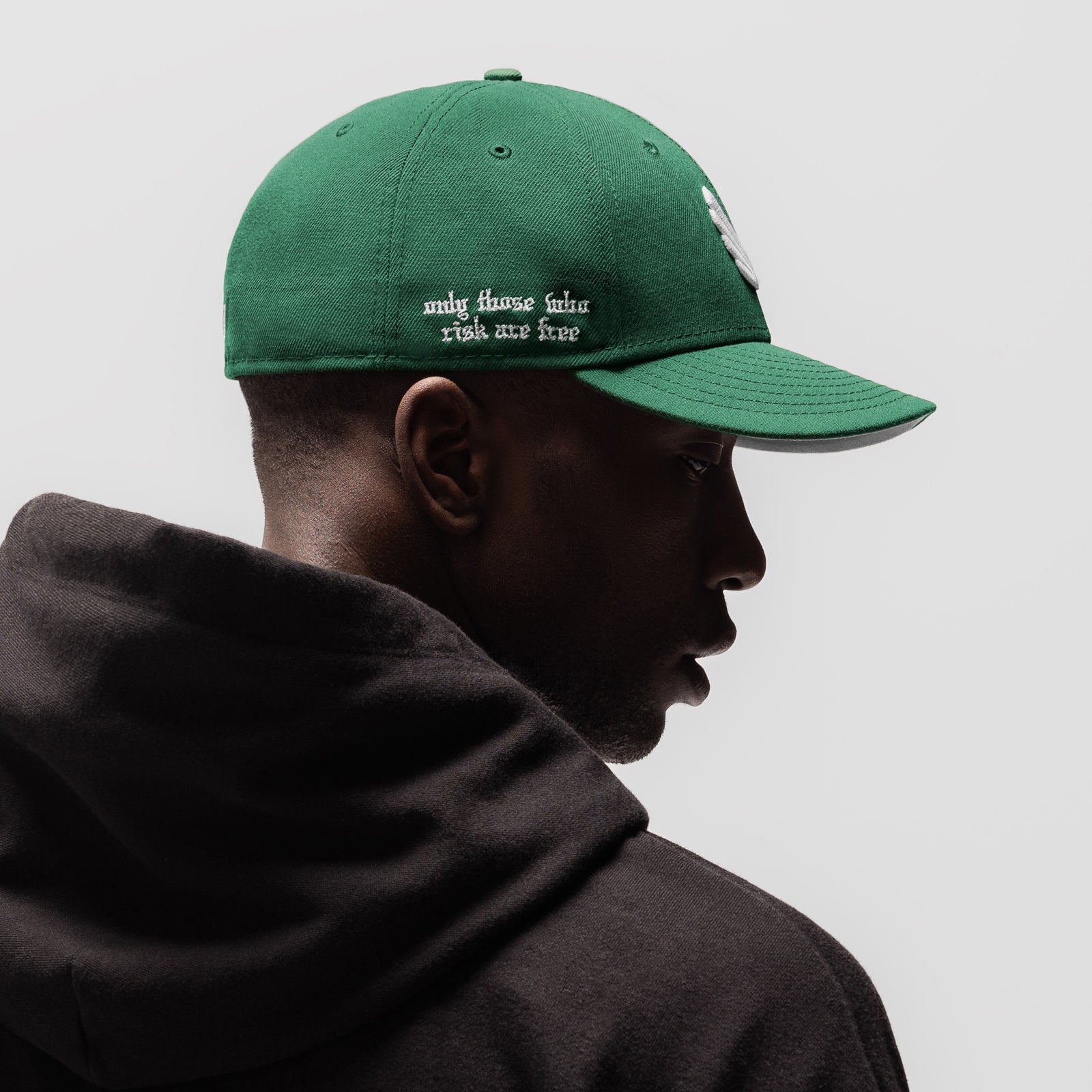 New Era® 59Fifty® Low Profile Hat - Emerald Green/White "Wings"