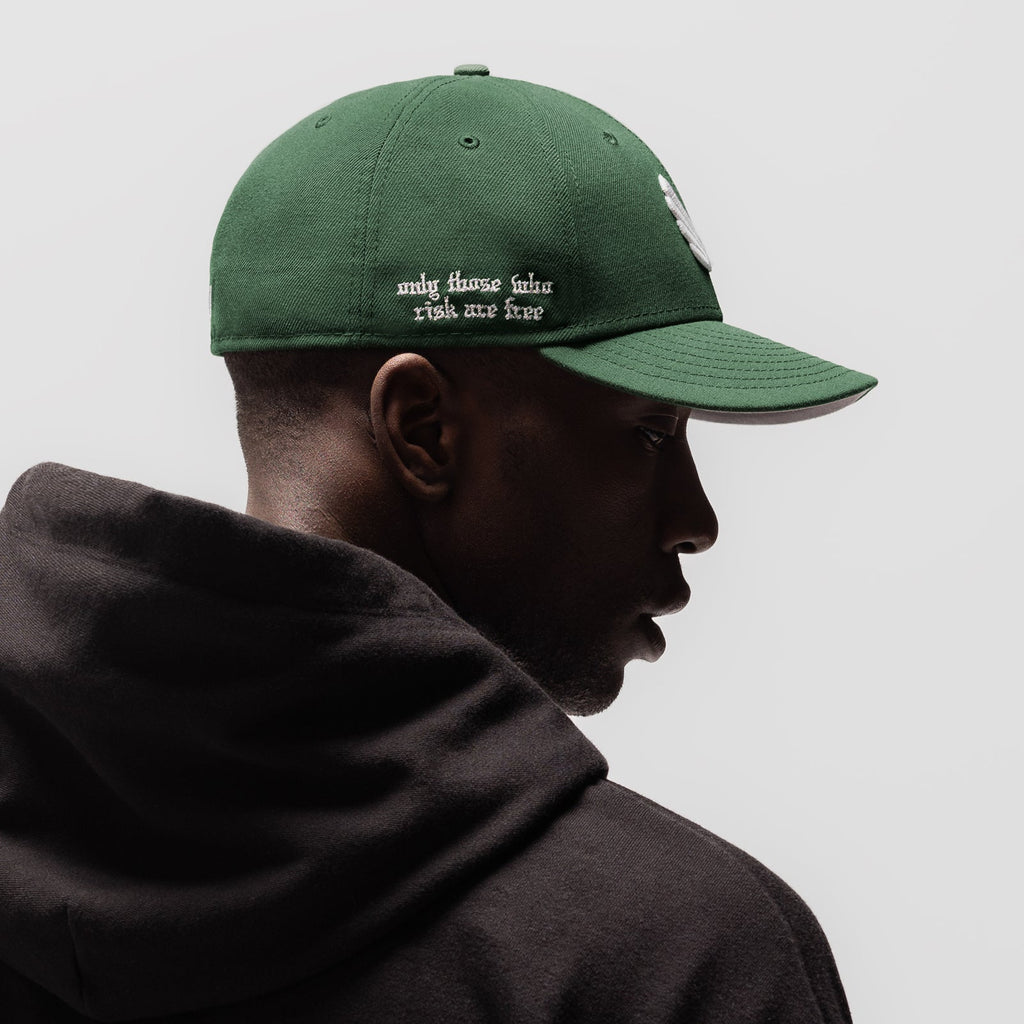 New Era® 59Fifty® Low Profile Hat - Forest Green/White "Wings"