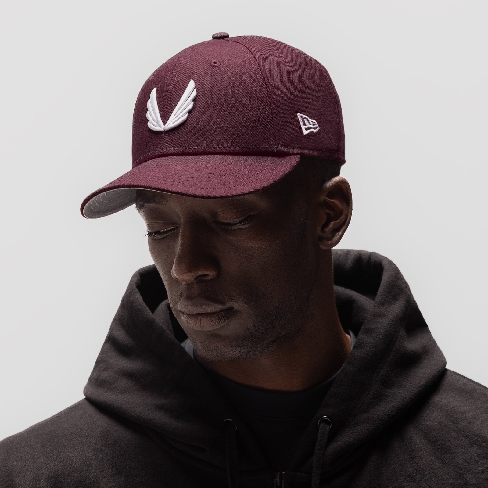 New Era® 59Fifty® Low Profile Hat - Maroon/White "Wings"