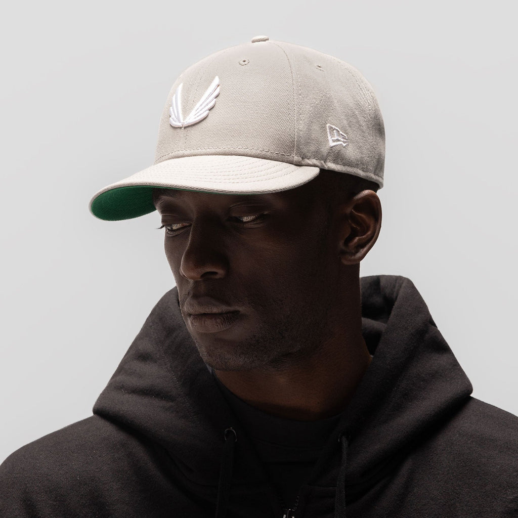 New Era® 59Fifty® Low Profile Hat - Stone/White "Wings"