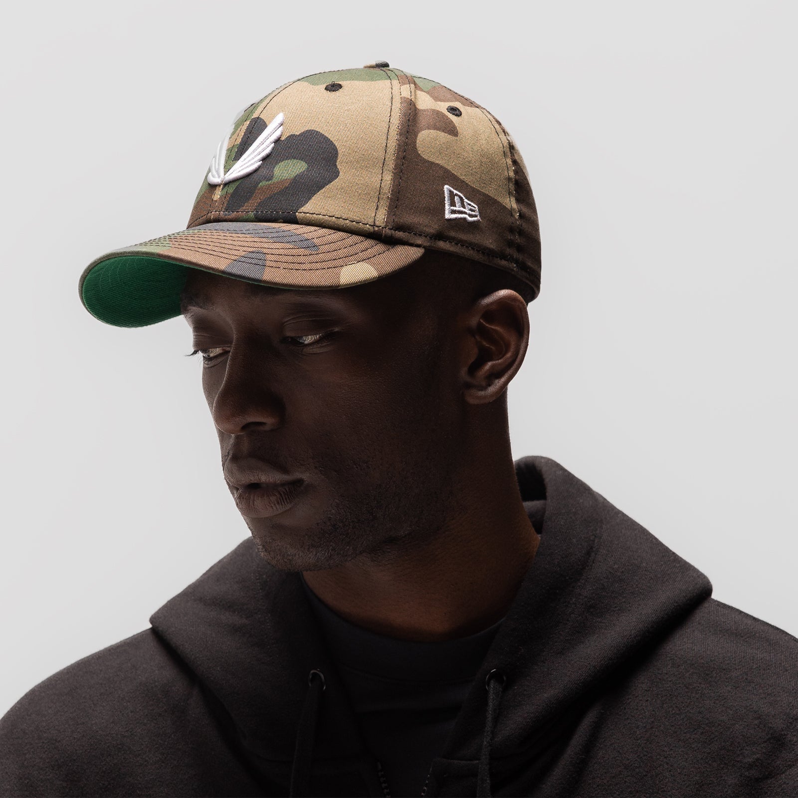 New Era® 59Fifty® Low Profile Hat - Woodland Camo/White "Wings"
