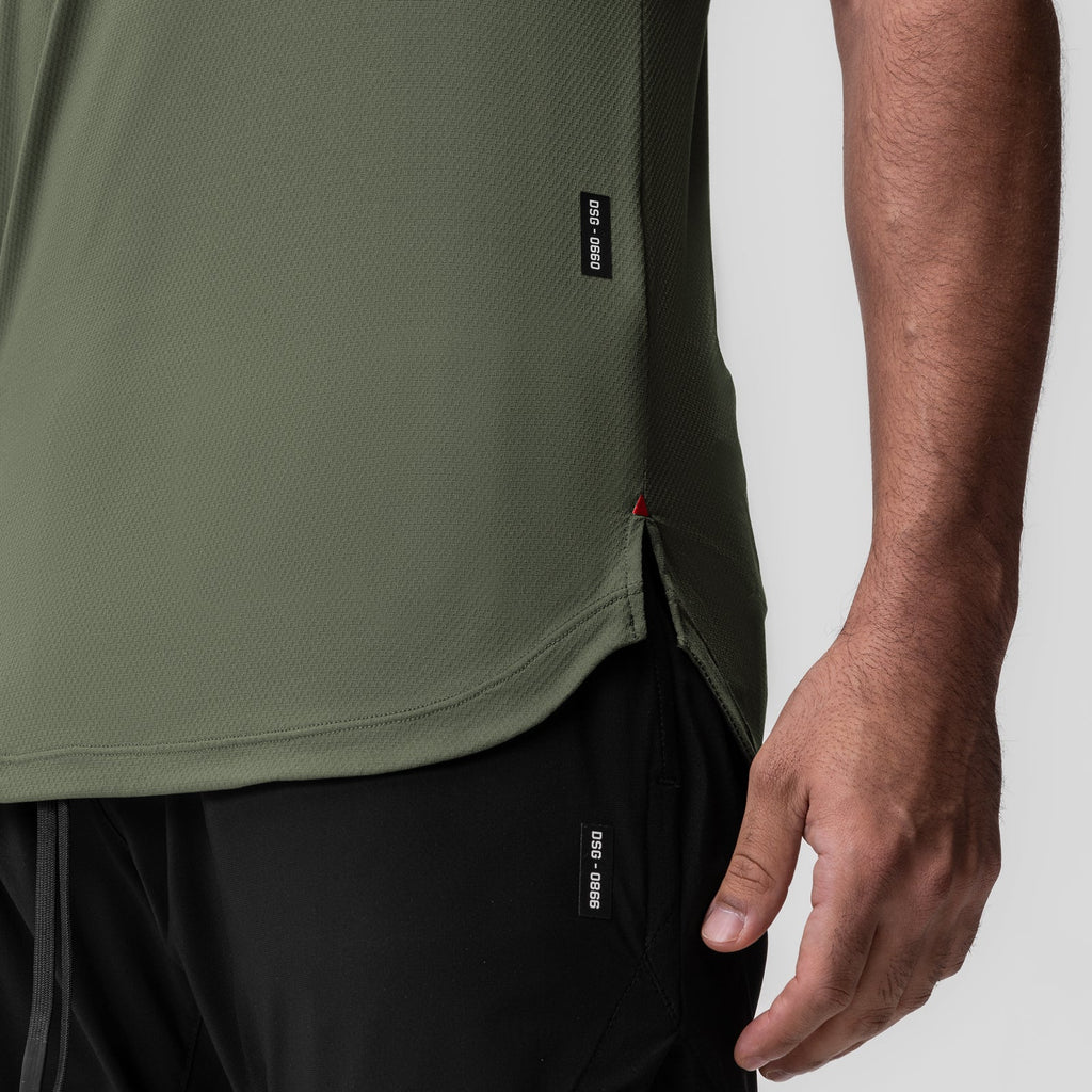 0660. AeroSilver® Established Tee - Olive "ASRV"