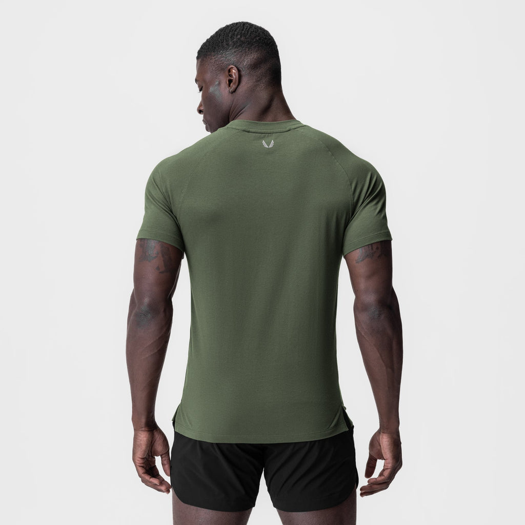 0919. Supima® Fitted Tee - Olive