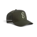 New Era® 9Forty® A-Frame Hat - Faded Olive "8"