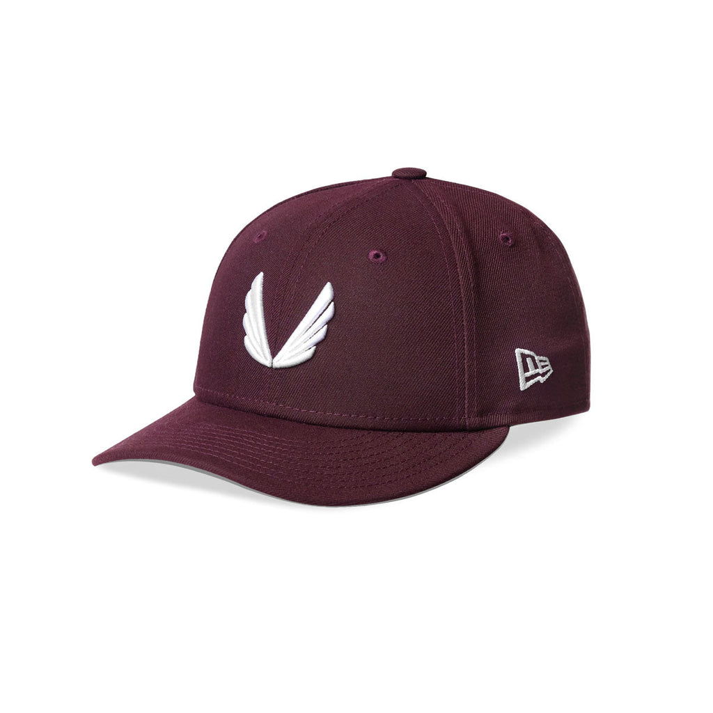 New Era® 59Fifty® Low Profile Hat - Maroon/White "Wings"