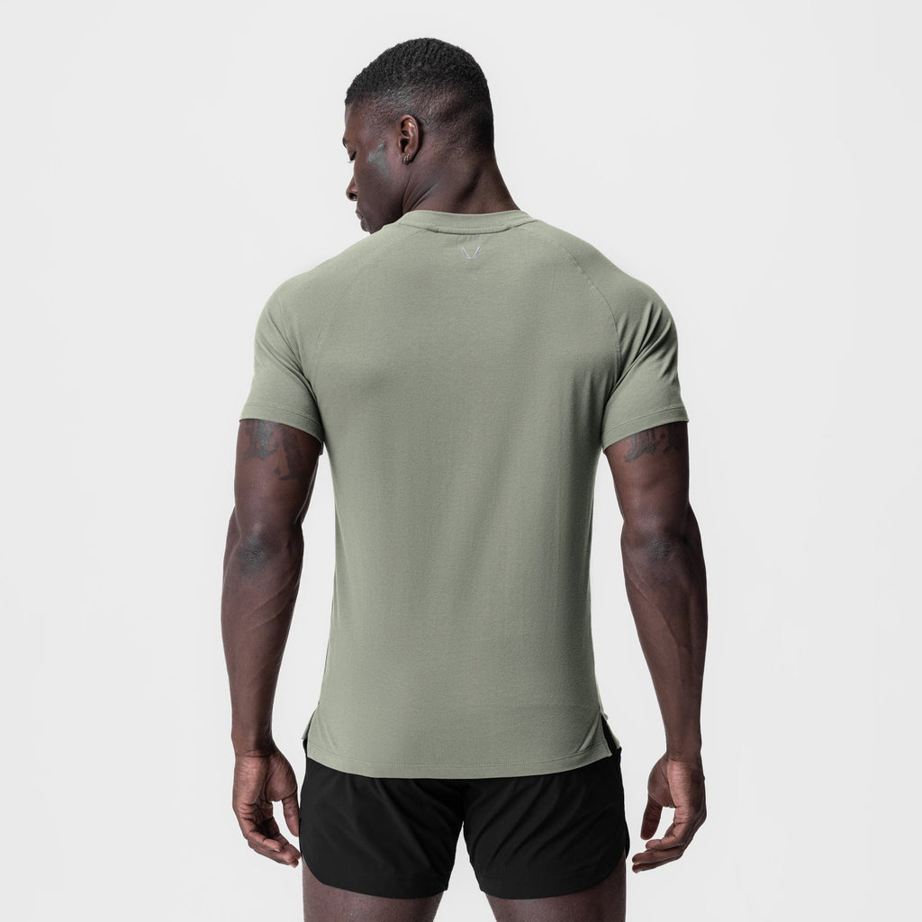 0919. Supima® Fitted Tee - Sage