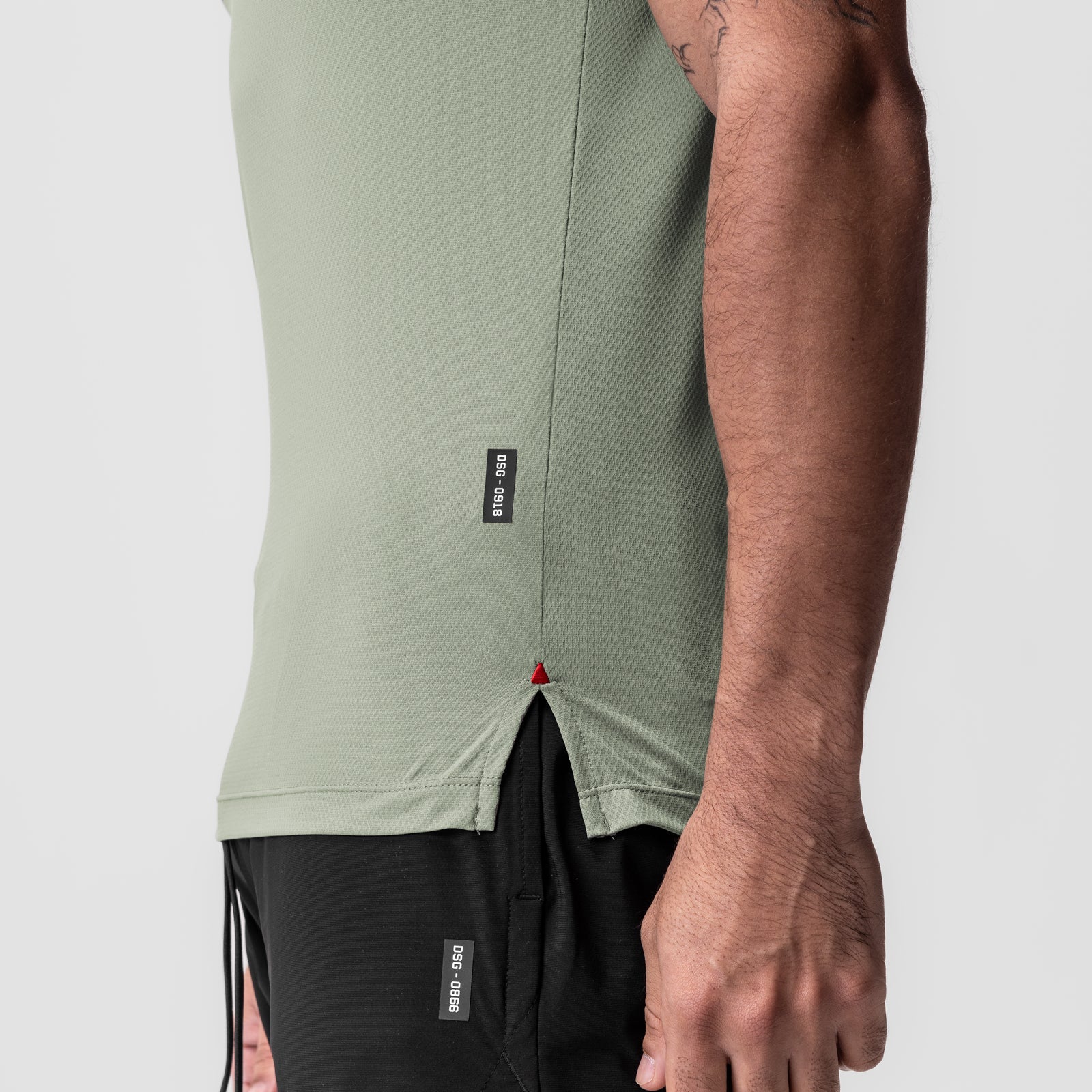 0918. AeroSilver® Fitted Tee - Sage