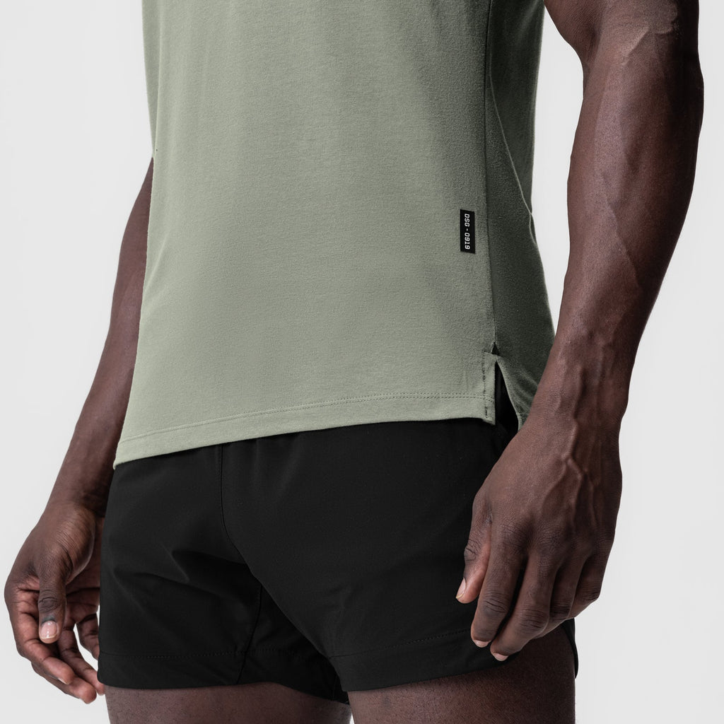 0919. Supima® Fitted Tee - Sage