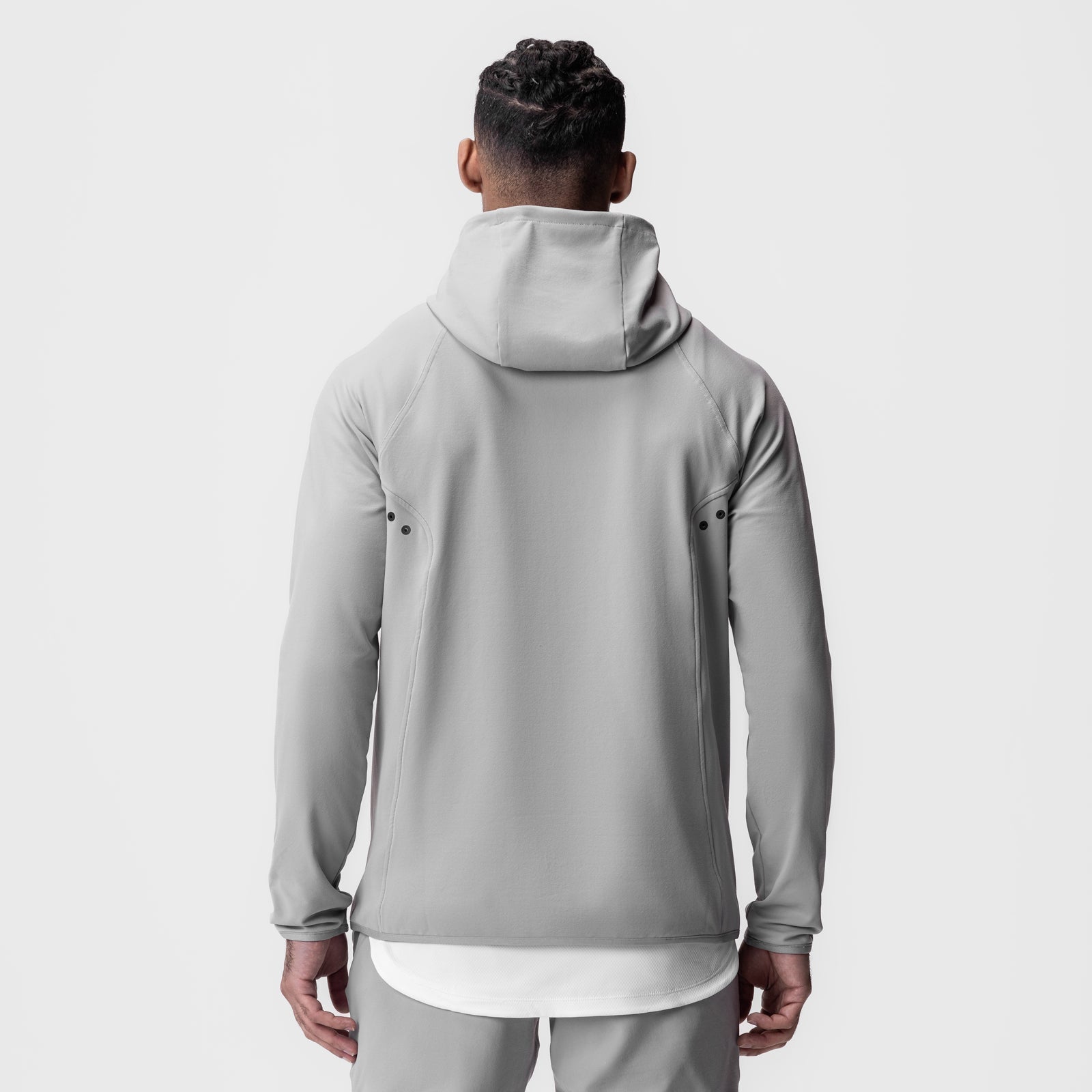 0943. Performance Fleece Zip Hoodie - Slate Grey