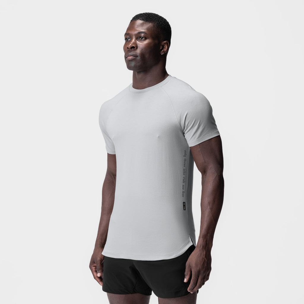 0767. Supima® Established Tee - Slate Grey