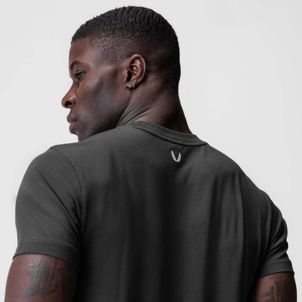 0923. Supima® Essential Tee - Space Grey