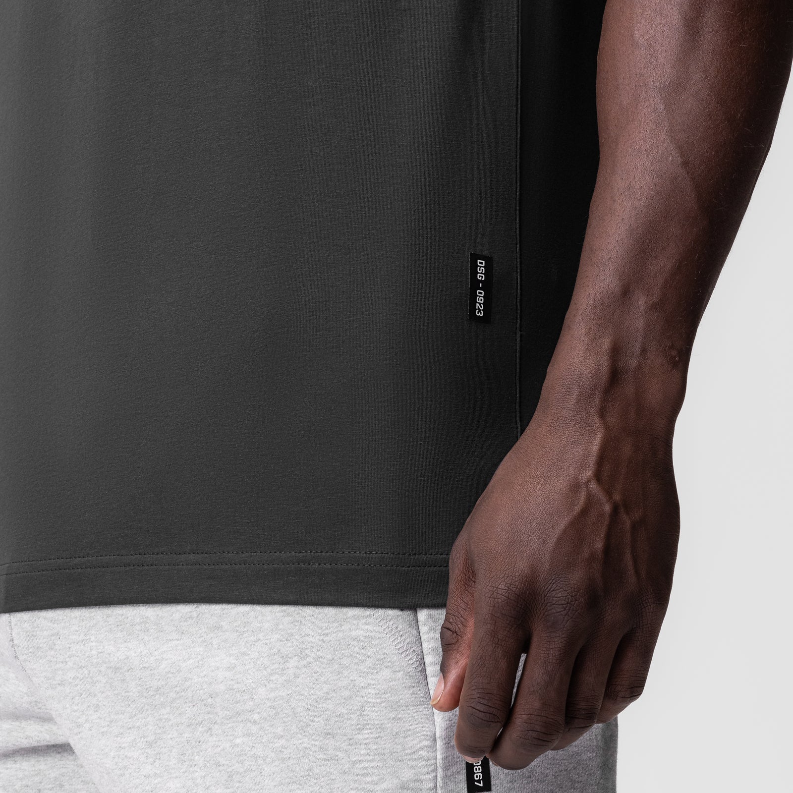 0923. Supima® Essential Tee - Space Grey