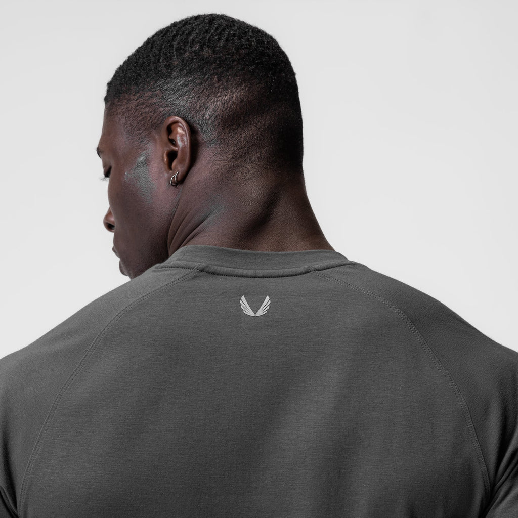 0767. Supima® Established Tee - Space Grey