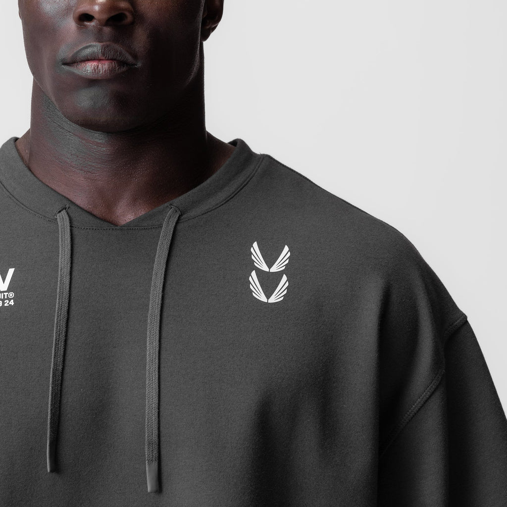 0945. Micro-Terry Warm-Up Tee - Space Grey