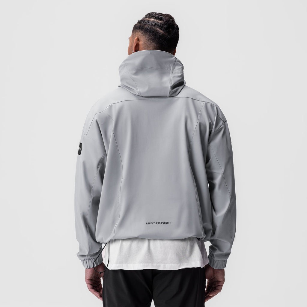 0717. Weather-Ready Anorak Jacket - Slate Grey "Patch"