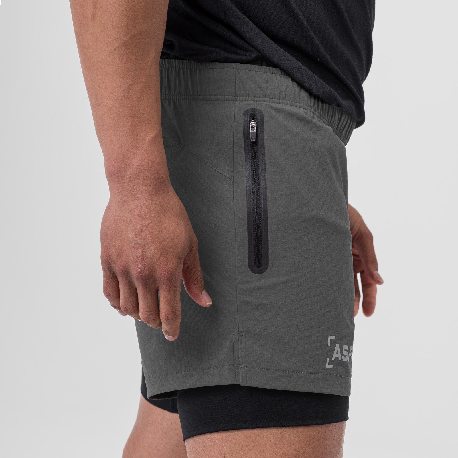 0761. Ripstop 5" Liner Short - Space Grey
