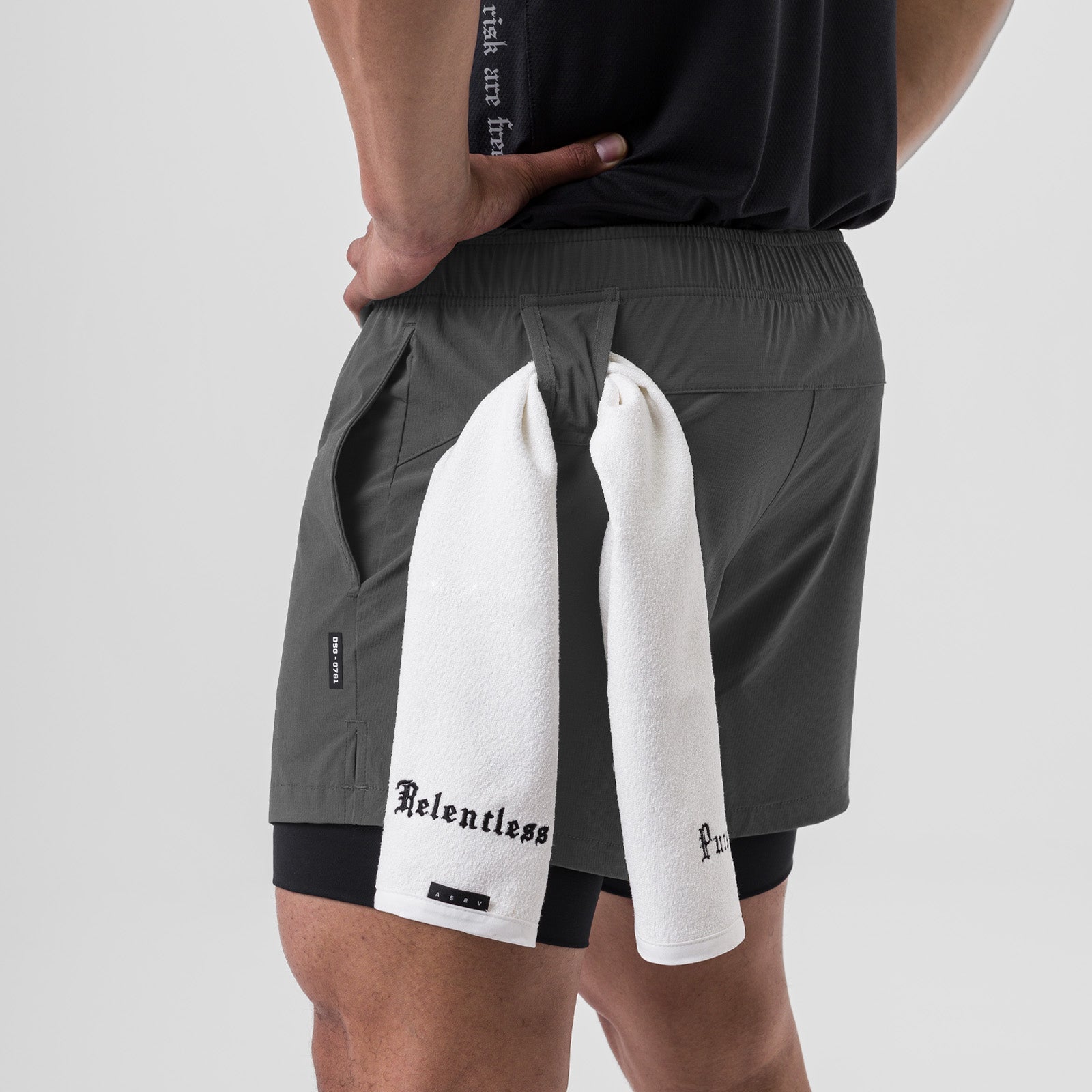 0761. Ripstop 5" Liner Short - Space Grey