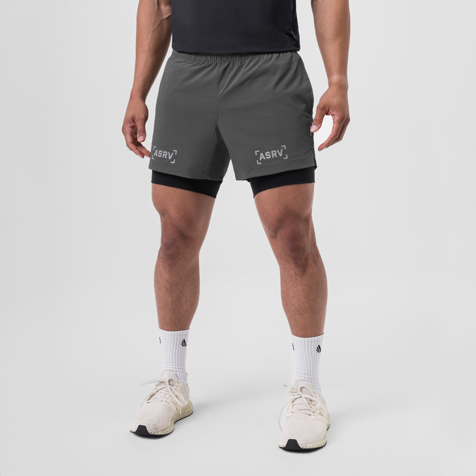 0761. Ripstop 5" Liner Short - Space Grey