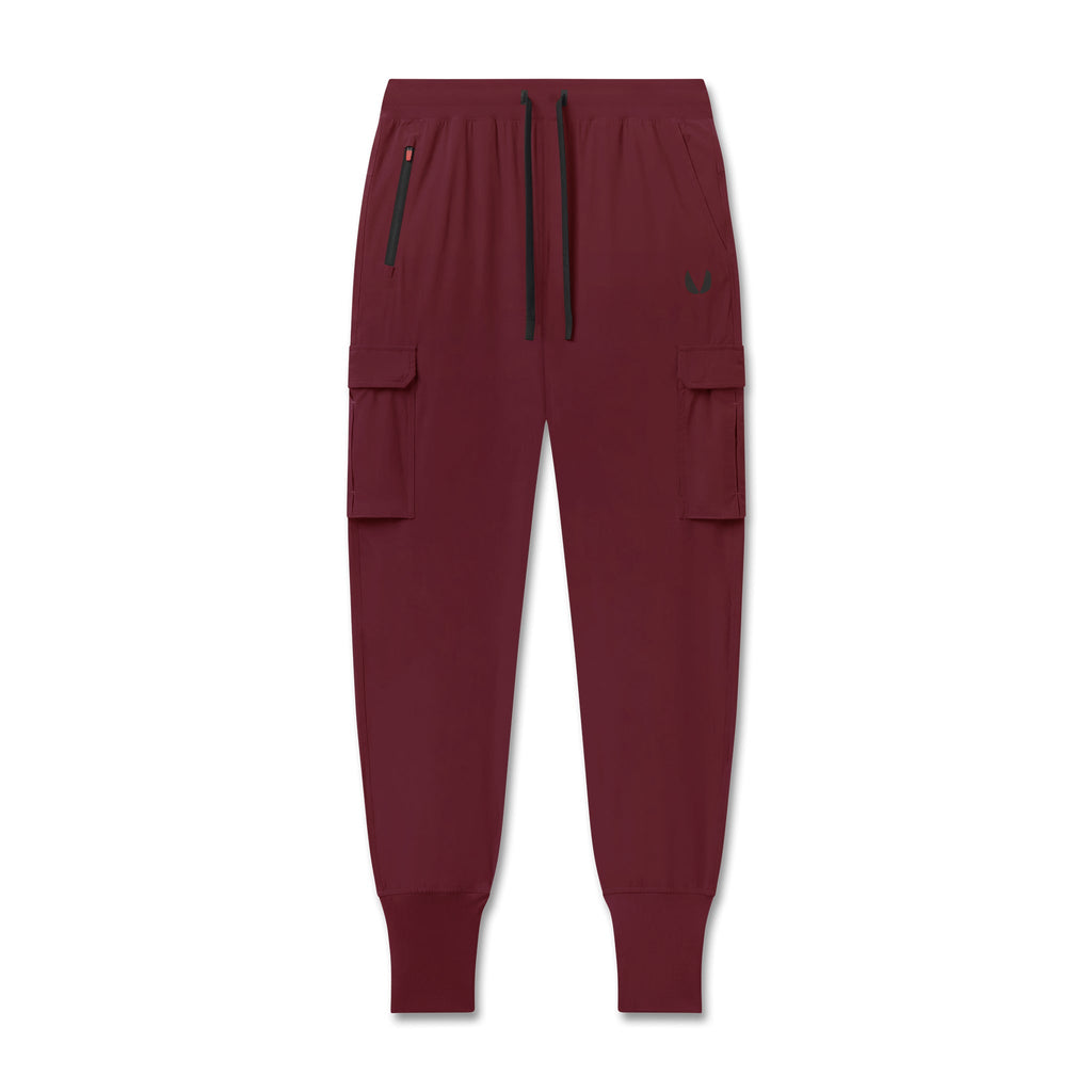 W032. Tetra-Lite® Cargo High Rib Jogger - Crimson