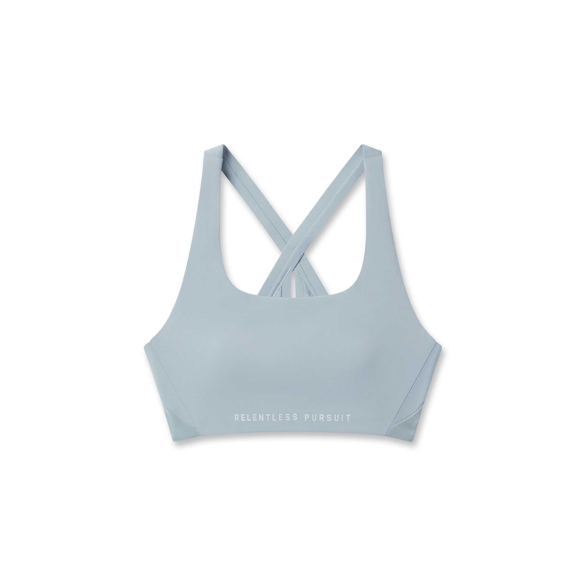 W039. LYCRA® Hybrid Sports Bra - Light Sky