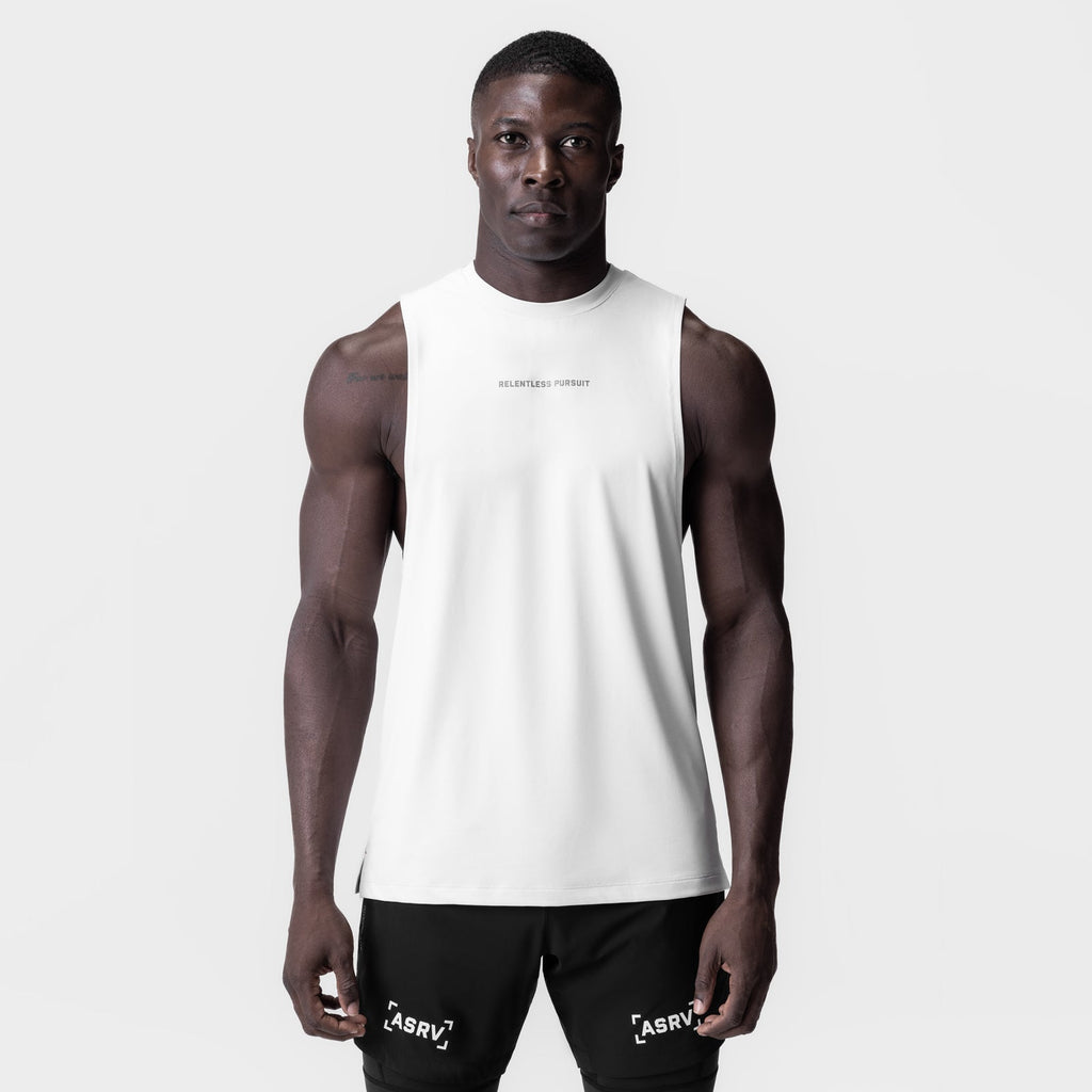 0837. 3D-Lite® 2.0 Lycra® Muscle Tank - White "RP"