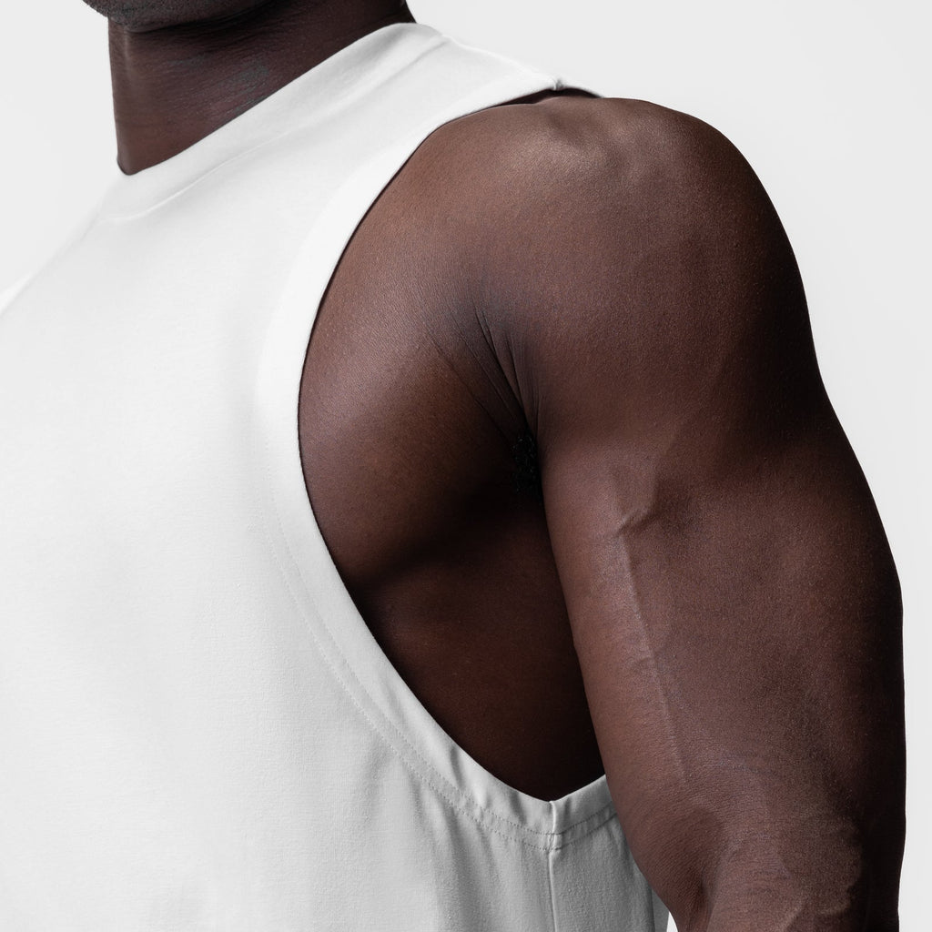 0926. Supima® Muscle Tank - White