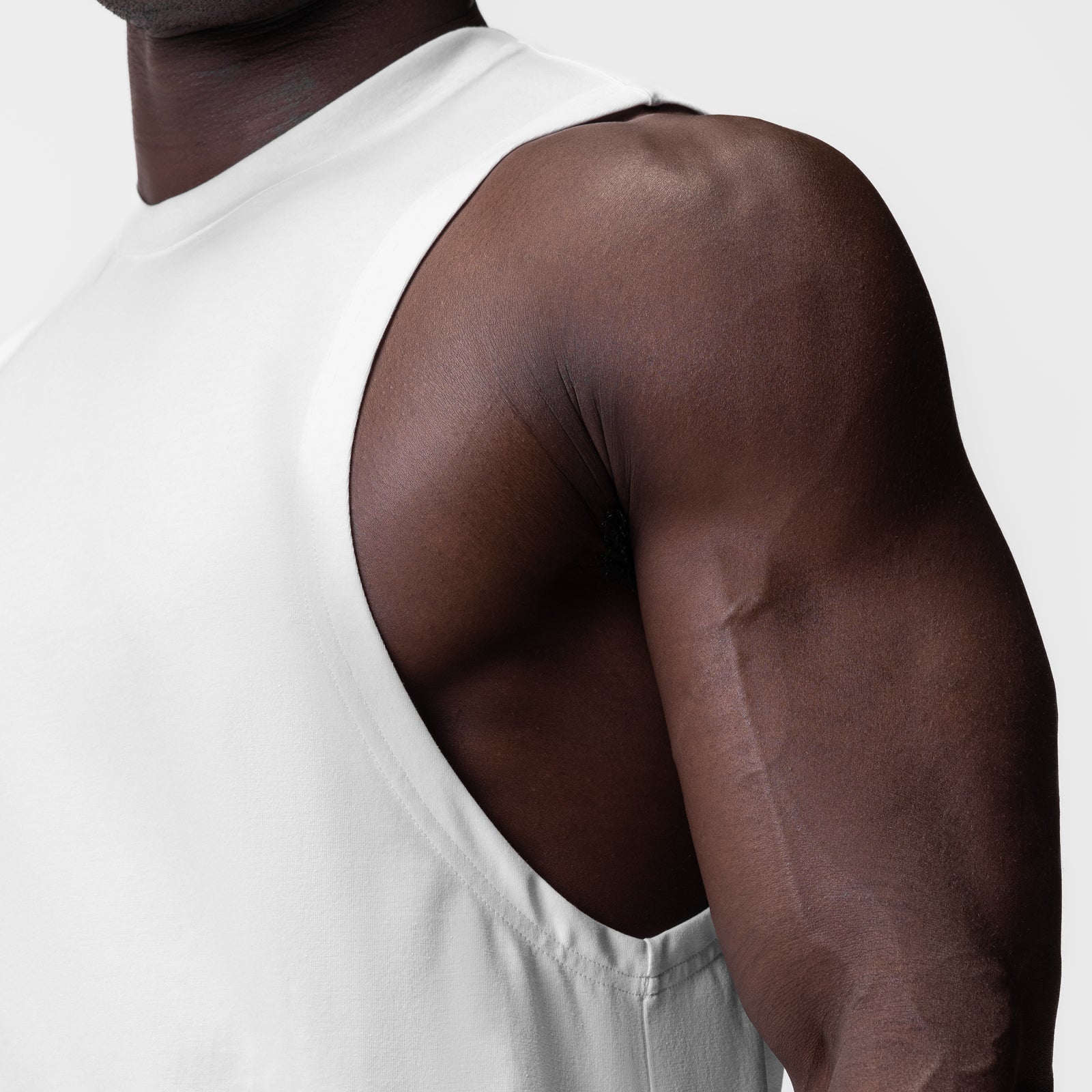 0926. Supima® Muscle Tank - White