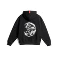 0874. Tech-Terry™ Zip Hoodie - Black "Warrior"