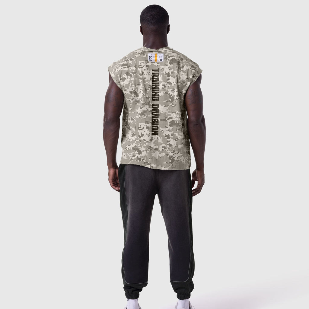 1115. Tech Essential™ Cap Shoulder Cutoff - Digital Camo