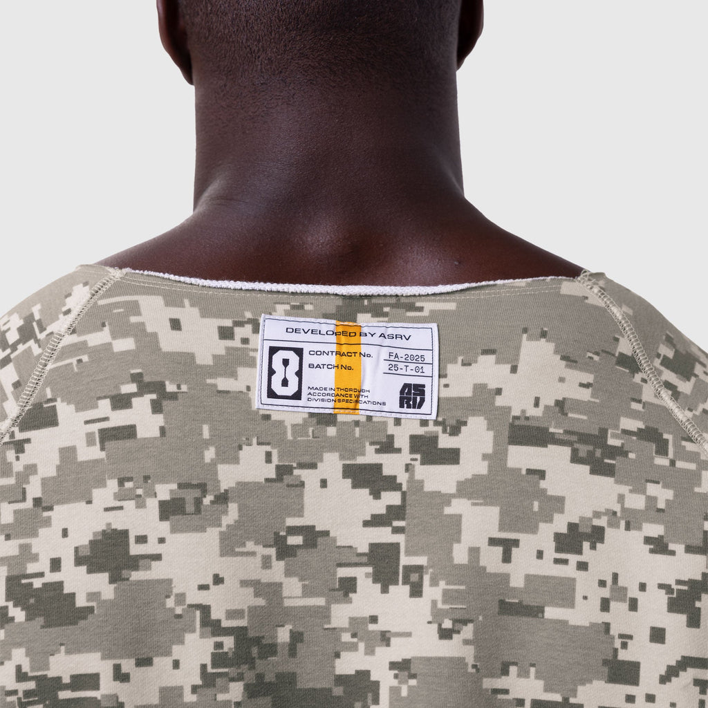 1114. Vintage Raw Hem Pump Cover - Digital Camo
