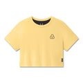 W082. SUPIMA® Ice-Skin™ Reversible Crop Tee - Amber/Black