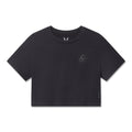 W082. SUPIMA® Ice-Skin™ Reversible Crop Tee - Black/Black