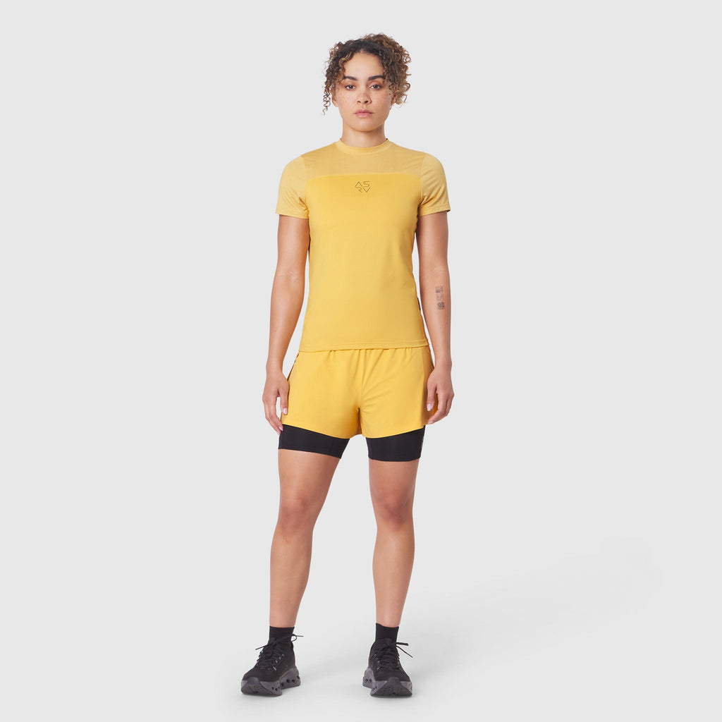 W086. AEROSILVER® UPF50+ Run Tee - Amber