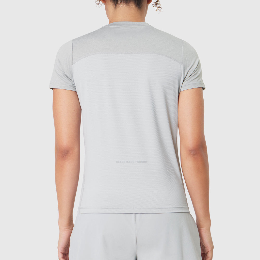 W086. AEROSILVER® UPF50+ Run Tee - Slate Grey