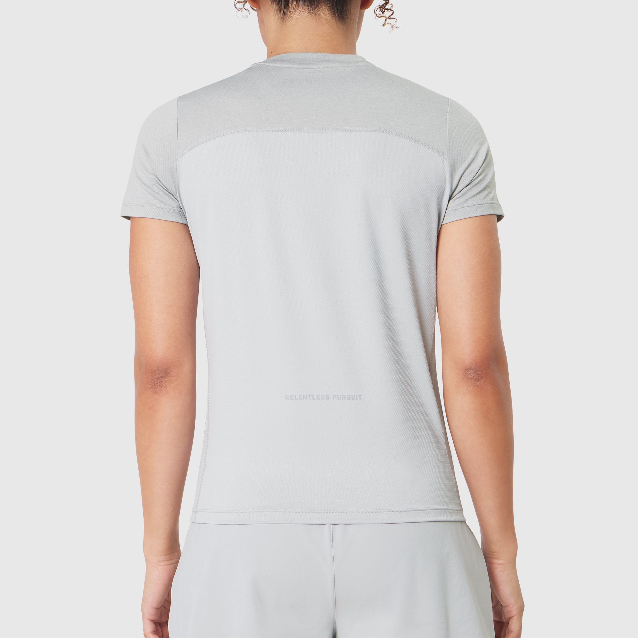 W086. AEROSILVER® UPF50+ Run Tee - Slate Grey