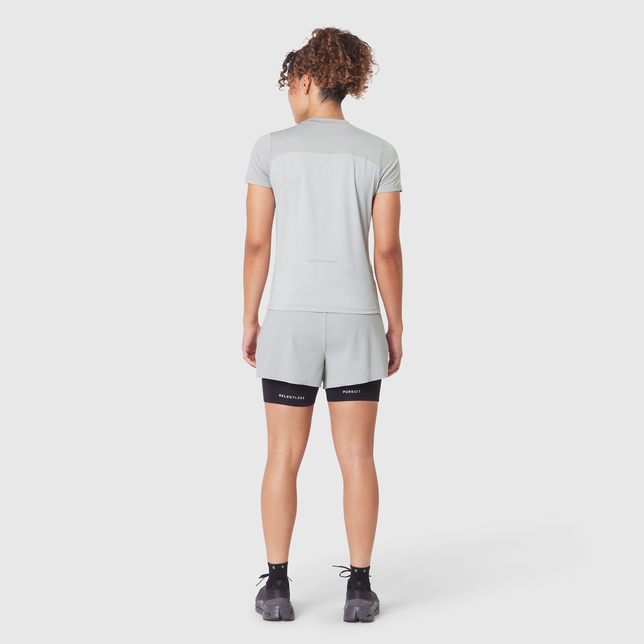 W086. AEROSILVER® UPF50+ Run Tee - Slate Grey