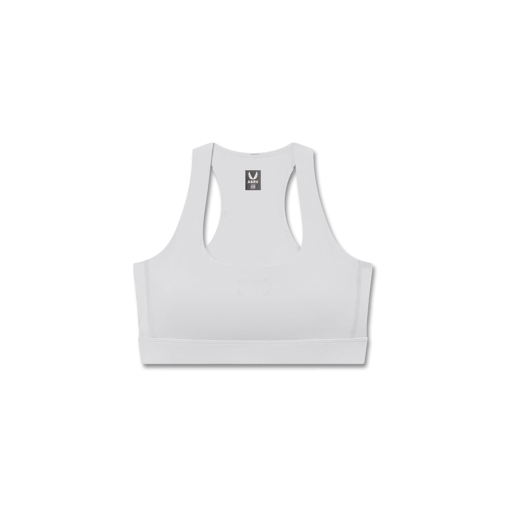W096. LYCRA® ADAPTIV Racerback Sports Bra - Slate Grey