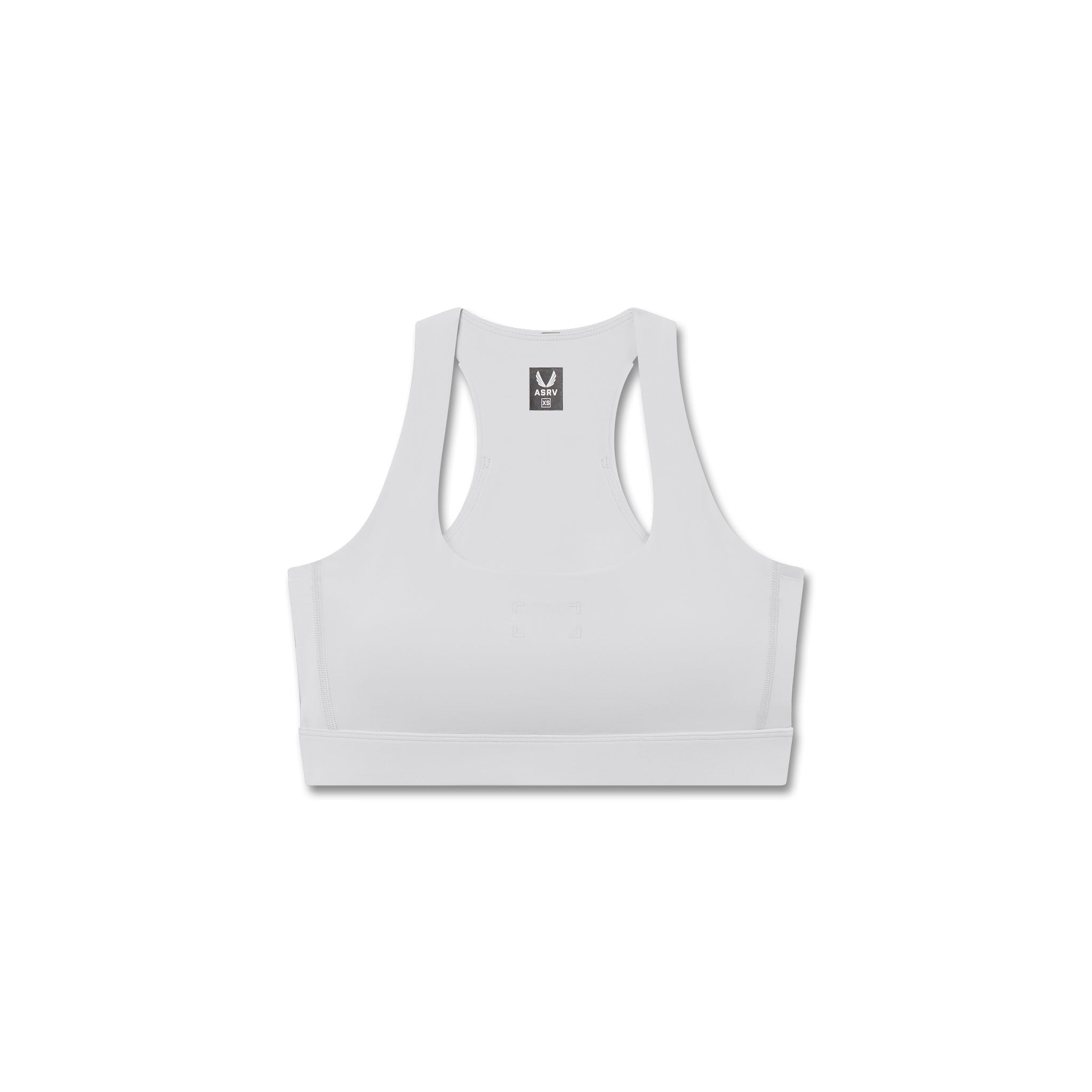 W096. LYCRA® ADAPTIV Racerback Sports Bra - Slate Grey