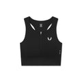 W097. LYCRA® ADAPTIV Seamless Zip Bra - Black