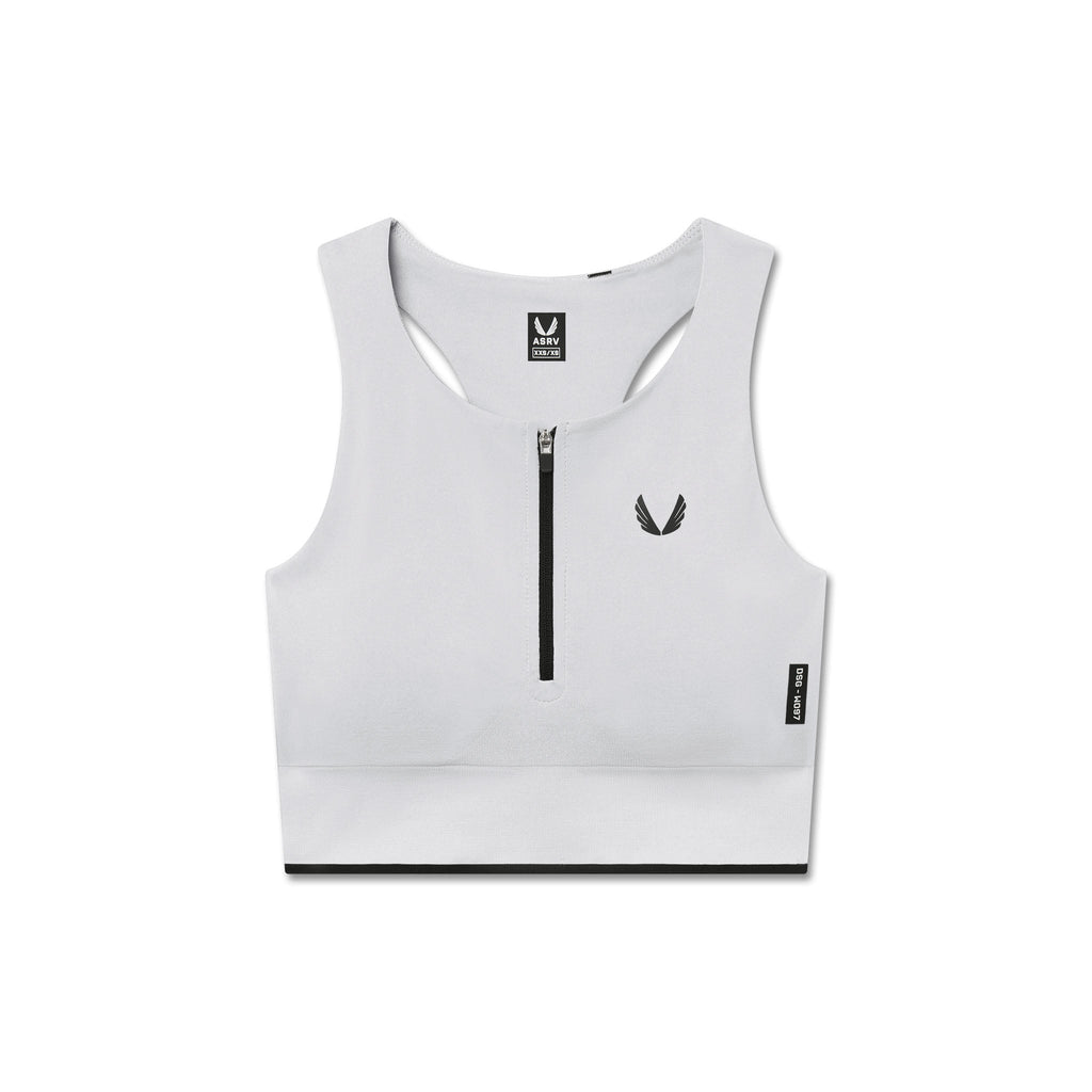 W097. LYCRA® ADAPTIV Seamless Zip Bra - Slate Grey